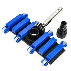 Uoark 14" Heavy-Duty Pool Vacuum Head with Wheel and Rotating Hose Adapter with 6 Weighting Blocks,Pool Vacuum Head Suitable for Above Ground and inground Pools(Pole not Included)