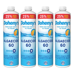 Doheny's Algaecide 60 | Pro-Grade, Metal-Free & Non-Foaming | Prevents All Algae Types | No Stains or Clouding | Safe for Salt, Chlorine & Bromine Pools | Treats 160,000 Gallons | 4 x 40oz (160oz)