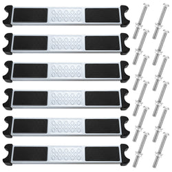 Therwen 6 Set Stainless Steel Pool Ladder Steps Replacement 1.9 Inch Non Slip Swimming Pool Ladder Rung with Bolts Swim Stairs Step Pedal for Above Ground Inground