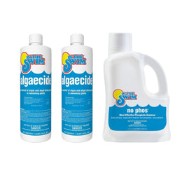 In The Swim Algaecide 1 Qt. 2-Pack and NoPhos 3L Bundle - Algae Prevention & Phosphate Control System