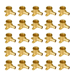 SUNGATOR 25-Pack 1/2" Pex Drop Ear Elbow, No Lead Brass, Pex Fittings 1/2 inch, NSF, UPC Certified