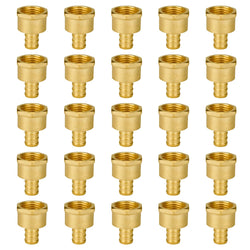 SUNGATOR 25-Pack 1/2" Pex Female Adapter, No Lead Brass Fitting, NSF, UPC Certified