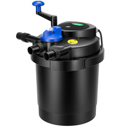 VIVOGROW Bio Pressure Pond Filter, with 13W UV-C Light, 1580 GPH Suitable for Koi Ponds up to 800 Gallons or Landscape Pools up to 1600 Gallons