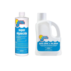 In The Swim Super Algaecide 1 Qt. and Pure Clear + NoPhos Bundle 3L - Complete Algae and Water Clarity Solution