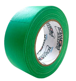 Gaffer Power Real Professional Grade Gaffer Tape, Made in The USA, Heavy-Duty Gaffers Tape, Durable, Versatile, Non-Reflective, Multipurpose. (2 in x 30 Yds, Chrome Green)