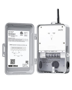 DEWENWILS Pool Pump Timer, Heavy Duty Outdoor WiFi Timer Box, 40A 240VAC 3HP, Work with Smart Life, Alexa, Google Assistant, Easy Wiring for Pool, Water Heater, ETL Listed