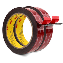 3M Double Sided Mounting Tape VHB 1" x 15.4 Ft 0.025in Thick Black 2 Pack 5925 Heavy Duty Foam Tape Strong Adhesive for Car Décor Home Office Logos