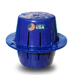 The Original Sinking & Floating Chlorine Dispenser for Pool, Uses Less Chlorine, Less Odor, Sinks, Cleans & Floats Back Up, Replaces Pool Floater, The Sunken Treasure, Dark Blue