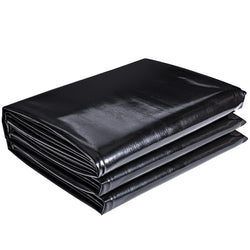 ToLanbbt Pond Liner 15 FT x 15 FT HDPE Pond Liners, 20 Mil UV Resistant Preformed Pond Liner Easy Cutting, Pond Liner for Natural Looking Ponds, Waterfall, Koi Pondsand Water Garden (Black)