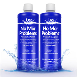 No Mor Problems | Swimming Pool Preventative Algaecide | 2 Quarts Pack