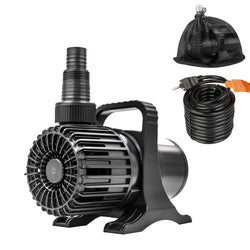 OYO WATER Outdoor 3000gph-155W 32.8FT Pond Water-fall & Kio Fish Fountain-s &Garden Pump Submersible IPX8: Long 32.8FT Cord Smart-er & Quieter Duck & Yard Ponds Pumps, 1 Barrier Pump Bag