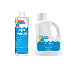 In The Swim Super Algaecide 1 Qt. and NoPhos Bundle 3L - Easy 2-Step Fix for Crystal-Clear Pool Water