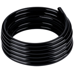 ZY-hosetube Black Vinyl Tubing 1” ID × 1 1/4” OD - 25 Feet PVC Flexible Plastic Tube Hybrid Hose, Transfer Water Air Oil for Pond Fountain Garden, Non-toxic and BPA free