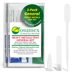 Osumex Heavy Metal Test General Kit for Humans 2 Pack - 8 Range Heavy Metal Urine Test Kits, Metal Testing Kit, Heavy Metal Testing Kit, Urine Metal Tester Heavy Metal Detection, Heavy Metals Test Kit
