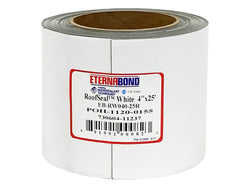 EternaBond RoofSeal White 4" x25' MicroSealant UV Stable RV Roof Seal Repair Tape | 35 mil Total Thickness - EB-RW040-25R - One-Step Durable, Waterproof and Airtight Sealant