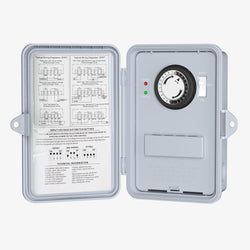 BN-LINK Pool Pump Timer Outdoor Mechanical Timer Box, Heavy Duty 24 Hour Programmable, 2HP 40A Max, 120, 240, 277 VAC, for Pool Pump, Water Heater, Fans, SPA