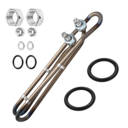 Dgqtrx 4KW 240V Hot Tub Heater Element for Balboa Spa Heater Element, Titanium Flo-Thru Hot Tub Heater Element(10 Inch) (4KW)