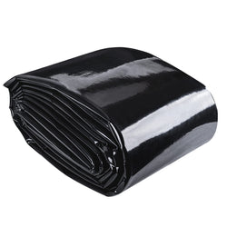 ToLanbbt Pond Liner 20 x 25.2 Ft HDPE Pond Liners, 20 Mil UV Resistant Preformed Pond Liner Easy Cutting, Pond Liner for Natural Looking Ponds, Waterfall, Koi Pondsand Water Garden (Black)