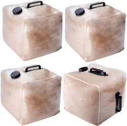 4 Pcs Pool Ladder Weights, 50 LB Universal Pool Steps Weight SandBag, Plastic Fillable Anchor Bag Container Pool Stair Weights for Above Ground Swimming Pool Entry System(Without Sand)