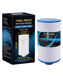 POOLPURE Spa Filter Replaces Watkins 303279, PFF42TC-P4, 5CH-37, 78460, FC-2402, Lifesmart, Freeflow, AquaTerra, Hydromaster, Grandmaster, Simplicity, Bermuda Hot Tub Filters 1PACK