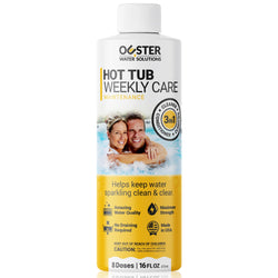 Bio Ouster 3in1 Weekly Hot Tub Cleaner, Conditioner, Clarifier - Hot Tub Chemicals for Standard & Inflatable Spas - Spa Chemicals for Crystal Clear & Sparkling Clean Water - Made in USA (16oz)