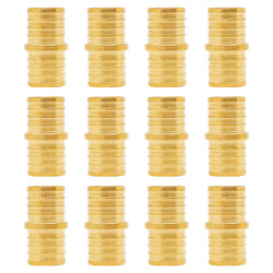 SUNGATOR 12-Pack 1" Pex Coupling, No Lead Brass, 1 Inch Pex Fittings