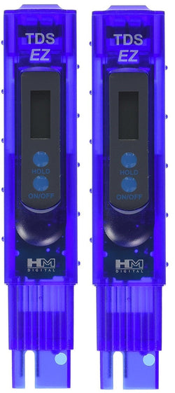 HM Digital TDS-EZ Water Quality TDS Tester, 0-9990 ppm Measurement Range , 1 ppm Resolution, +/- 3% Readout Accuracy (2 pack)