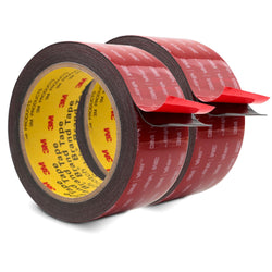 3M Double Sided Mounting Tape VHB 2" x 15.4 Ft 0.025in Thick Black 2 Pack 5925 Heavy Duty Foam Tape Strong Adhesive for Car Décor Home Office Logos