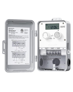 DEWENWILS Pool Pump Timer, Outdoor Digital Timer Box, 2HP 40A 120VAC, 7-Day 12 ON/Off Programmable Timer Switch for Pool Pump, Water Heater, Pool Filter, Landscape Lights, ETL Listed