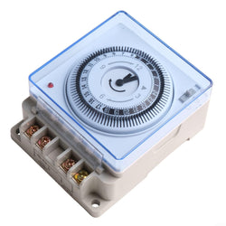 Mechanical Timer Multi-Function Intelligent Water Pump Control,Daily Cycle Charging for Pool Spa Tub Pond,24 Hour Programmable Switch Controller