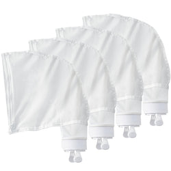 Pool Cleaner Bags, 4 Pack Pool Sweep Bag, Nylon Mesh Pool Vacuum Bag Replacement, All Purpose Bag with Zipper Enclosure, Pool Spa Part Fits Polaris 280, 480, Durable Filter Bag for K13, K16