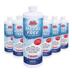 SpaChoice 1-Quart 6-Pack Premium Metal Free Pool Water Metal Remover, Pool Stain Remover, Made in USA