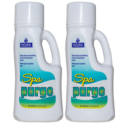 Natural Chemistry Spa Purge, 1 L, 2 Pack, Clarifies Water, Prevents Scum, Works with Both Indoor & Outdoor Hot Tub & Spas