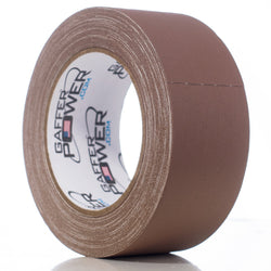 Gaffer Power Real Professional Grade Gaffer Tape USA Made | No Residue | Non Reflective | Multipurpose| Durable & Versatile | Weather Resistant | Heavy-Duty | Securing | Brown, 2 in X 30 Yds