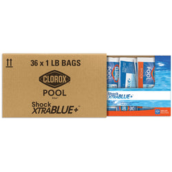 Clorox® Pool&Spa™ Shock XTRABLUE® Plus, Kills Bacteria & Algae in Swimming Pools, Swim-Ready in 15 Minutes, (36-Pack)