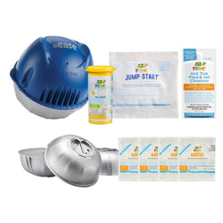 FROG @Ease Floating System and Pipe & Jet Cleanser for Hot Tubs - Self-Regulating Hot Tub Sanitizer and Deep Clean Purge - Sanitizing Minerals & SmartChlor Technology - 4 Month Fresh Start Bundle+