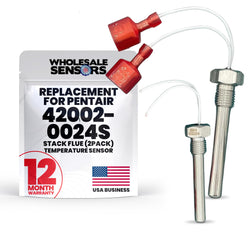Replacement Pentair 42002-0024S Stack Flue Sensor (2-Pack) 12-Month Warranty & USA Support