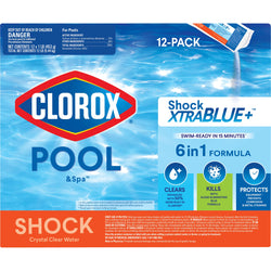Clorox® Pool&Spa™ Shock XTRABLUE® Plus, Kills Bacteria & Algae in Swimming Pools, Swim-Ready in 15 Minutes, (12-Pack)