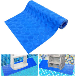SKARUMMER Swimming Pool Ladder Mat - Protective Pool Ladder Pad Step Mat with Non-Slip Texture, Blue Medium Pool Step Mat 45 inch X 45 inch