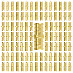 SUNGATOR 100-Pack 1/2" Pex Coupling, No Lead Brass, 1/2 Inch Pex Fittings, NSF, UPC Certified