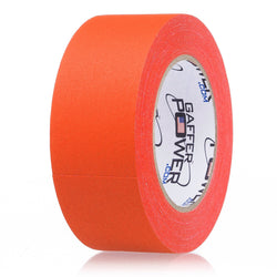 Real Professional Grade Gaffer Tape | US Made | Bright Vibrant Orange Fluorescent | Highly Visible | Durable & Versatile | Weather Resistant | Markings & Labeling | Better Than Orange Duct Tape