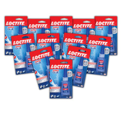 Loctite Super Glue Liquid Professional, Clear Superglue For Plastic, Wood, Metal, Crafts, & Repair, Cyanoacrylate Adhesive Instant Glue, Quick Dry - 0.14 fl oz Bottle, Pack Of 12
