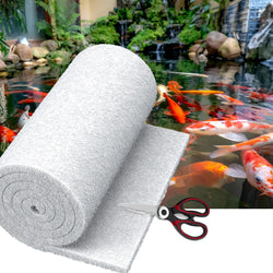MAXTBEE Classic Pond Filter Pad Media 18"x36"x1", 4.5 Ft² White Thicker Reusable Replacement Washable Pad,Fish Pond Filter Material for Koi Outdoor Ponds Aquarium
