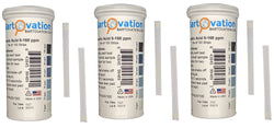 Peracetic Acid Test Strips, 0-160 ppm [3 Vials of 100 Strips, 300 Strips Total]