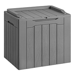 Devoko 30 Gallon Resin Deck Box Outdoor Indoor Waterproof Storage Box for Patio Furniture Pool Accessories Storage for Cushion Garden Tools (30 Gallon, Grey)