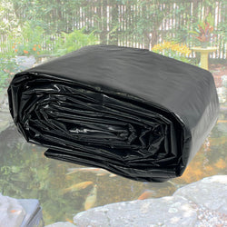 25X25FT Reinforced PE Pond Liner, KOI Pond Liners for Outdoor Ponds, Enhanced 5-Layer Structure Pond Liner for Fish, Duck, Garden Raised Bed and Waterscape Pond(0.82oz/sq ft Thickness)