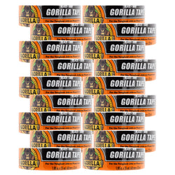 Gorilla Duct Tape, Black Tape, 1.88" x 35 yd (Bulk Pack of 18) - Heavy Duty and Weather Resistant for Indoor or Outdoor